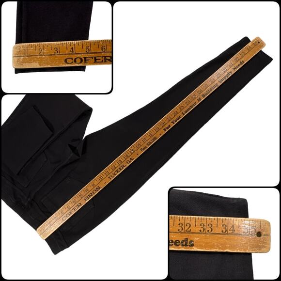 Xhilaration Black Mid Rise Pull On Legging Pants Slacks Large - Picture 11 of 11